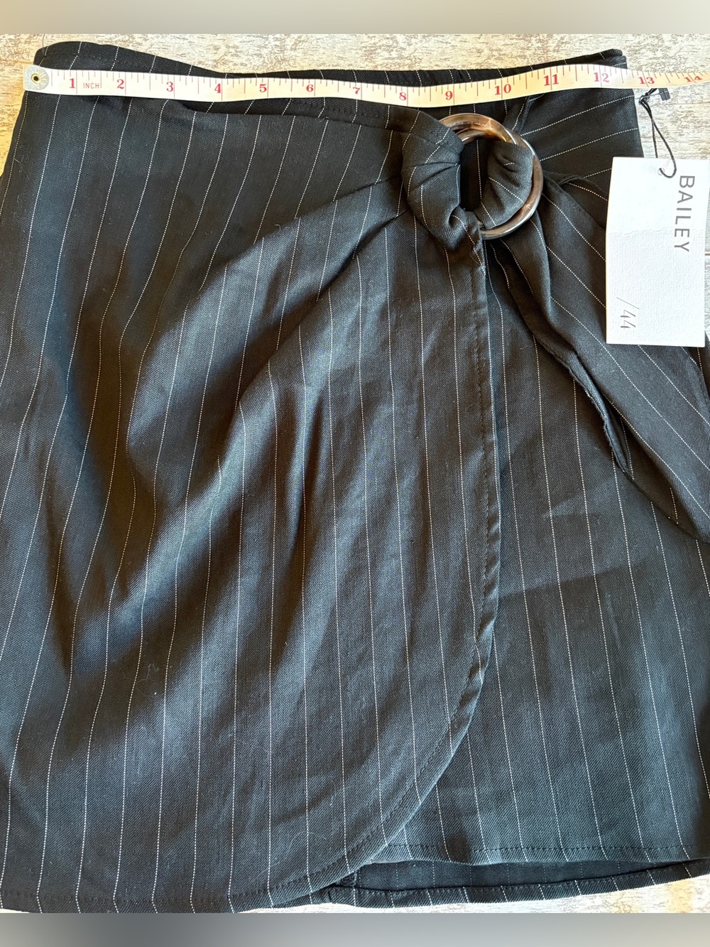 NEW w/Tags REVOLVE Bailey 44 Flory Skirt in Black Pinstripe Size XS - Picture 13 of 14